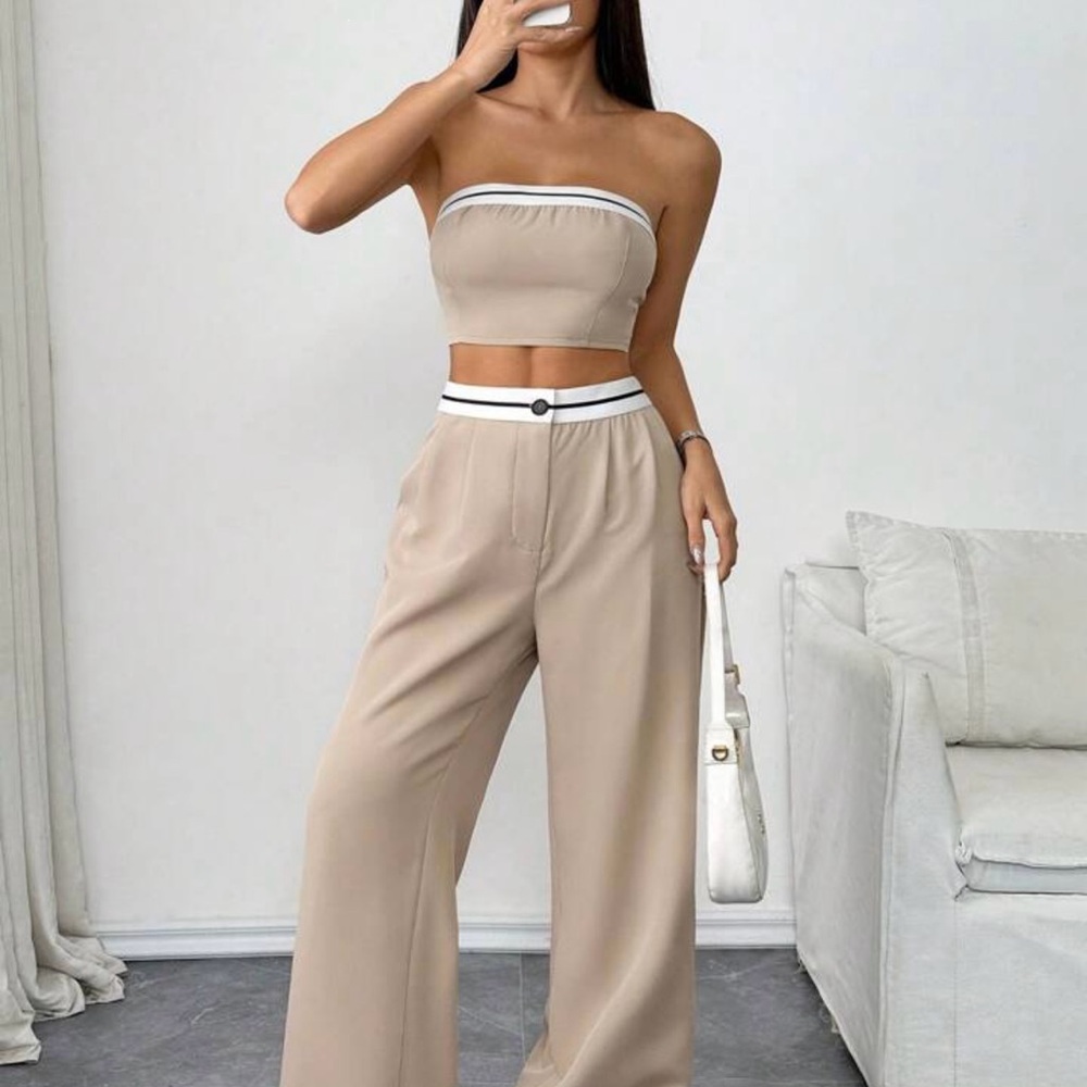 Elegant Tan Women's Jumpsuit